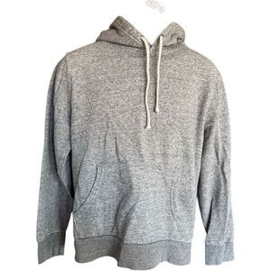 Mens Old Navy Soft Gray Heathered Pullover Hoodie Sweatshirt - Sz M